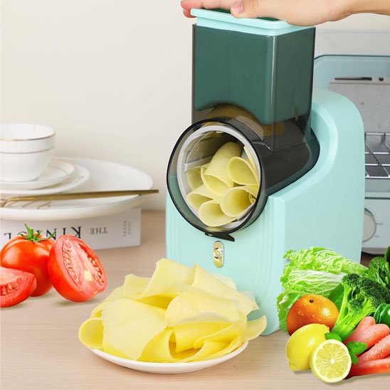 coupe légumes électrique chefrapid bleu