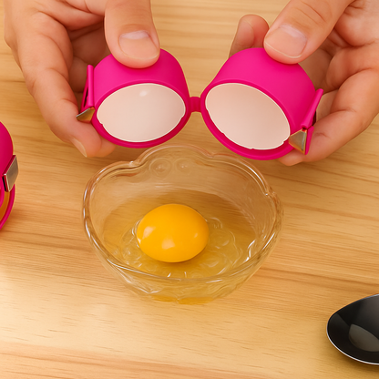 coupe oeuf cassoeuf rose