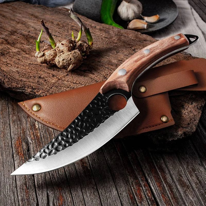 couteau cuisine butchercu brun